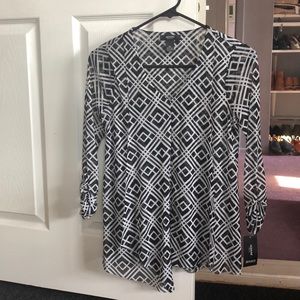 Professional white and black shirt